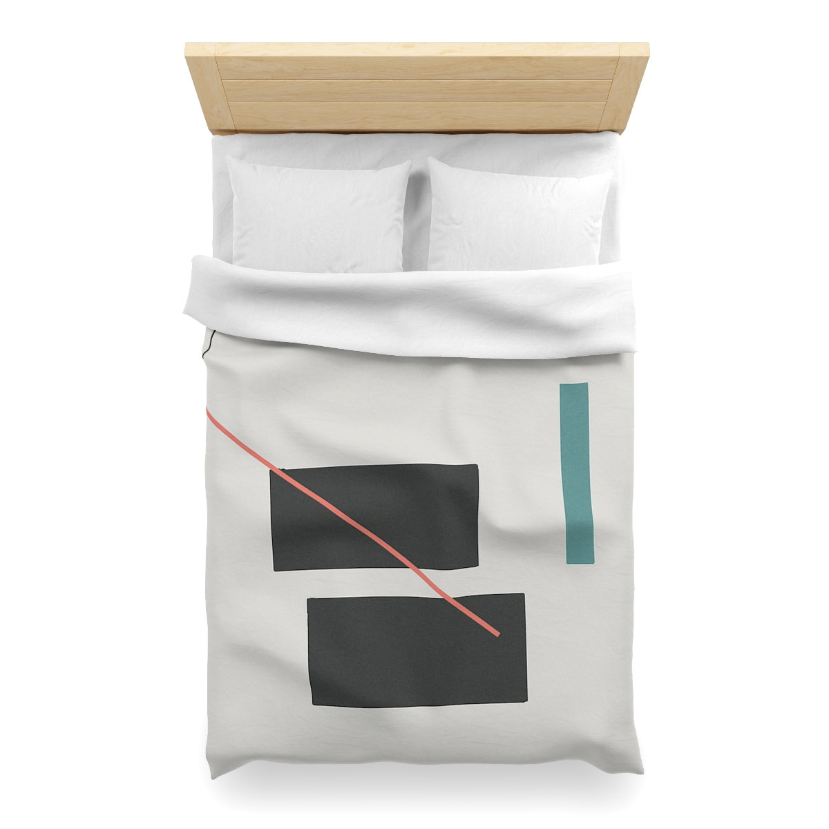 Stacked Rectangles With Crossing Arc trendy bedroom duvets