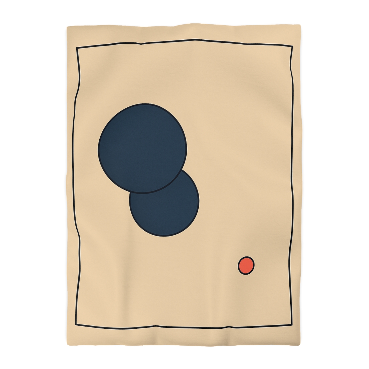 Offset Frame With Two Quiet Discs unique patterned duvets