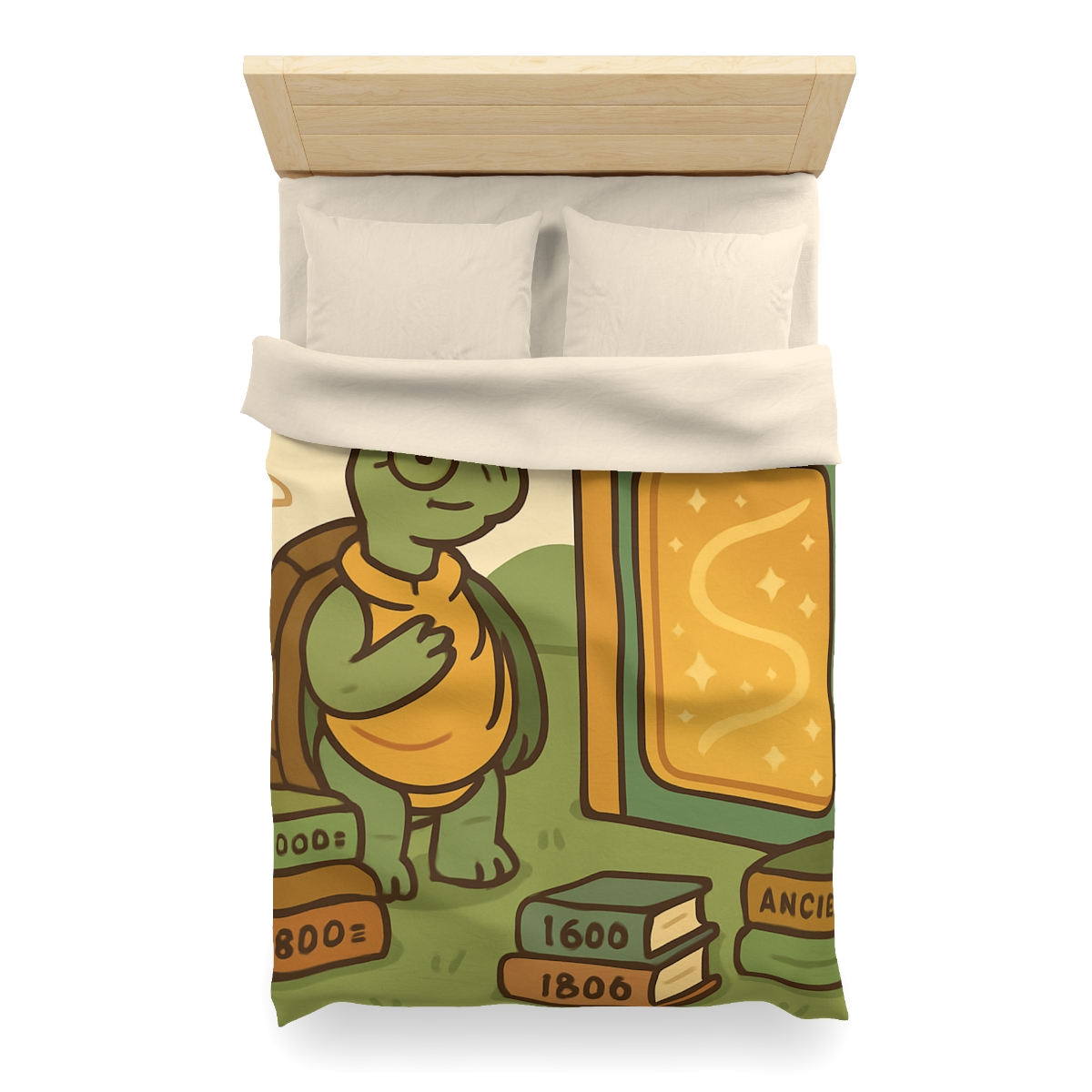 Time Traveling Tortoise Library warm winter duvets