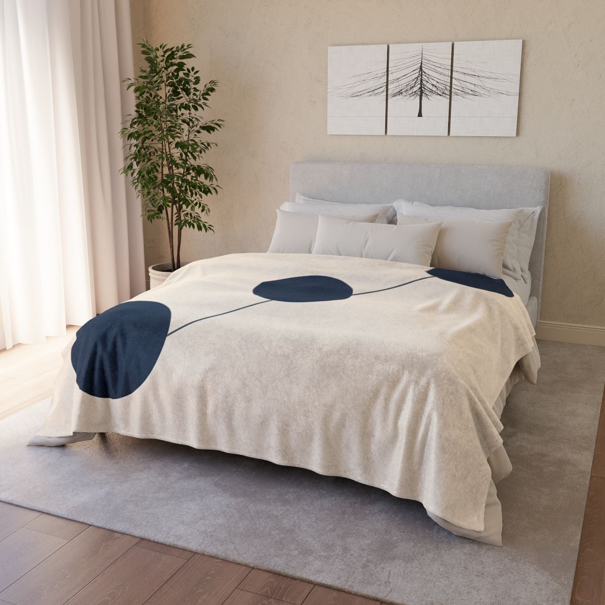 Stepped Circle Orbit warm winter blankets