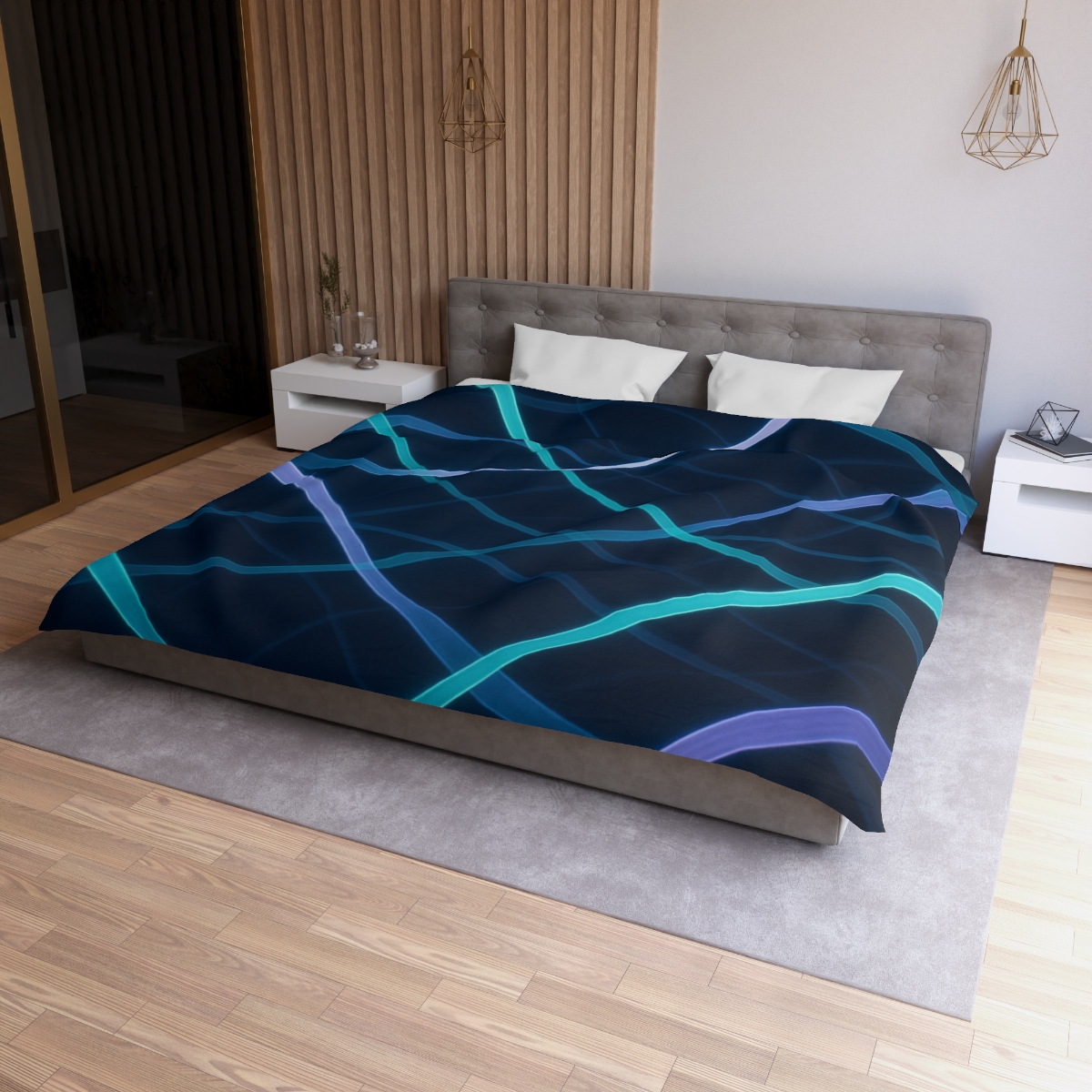Gravitational Ribbon Lattice custom duvets