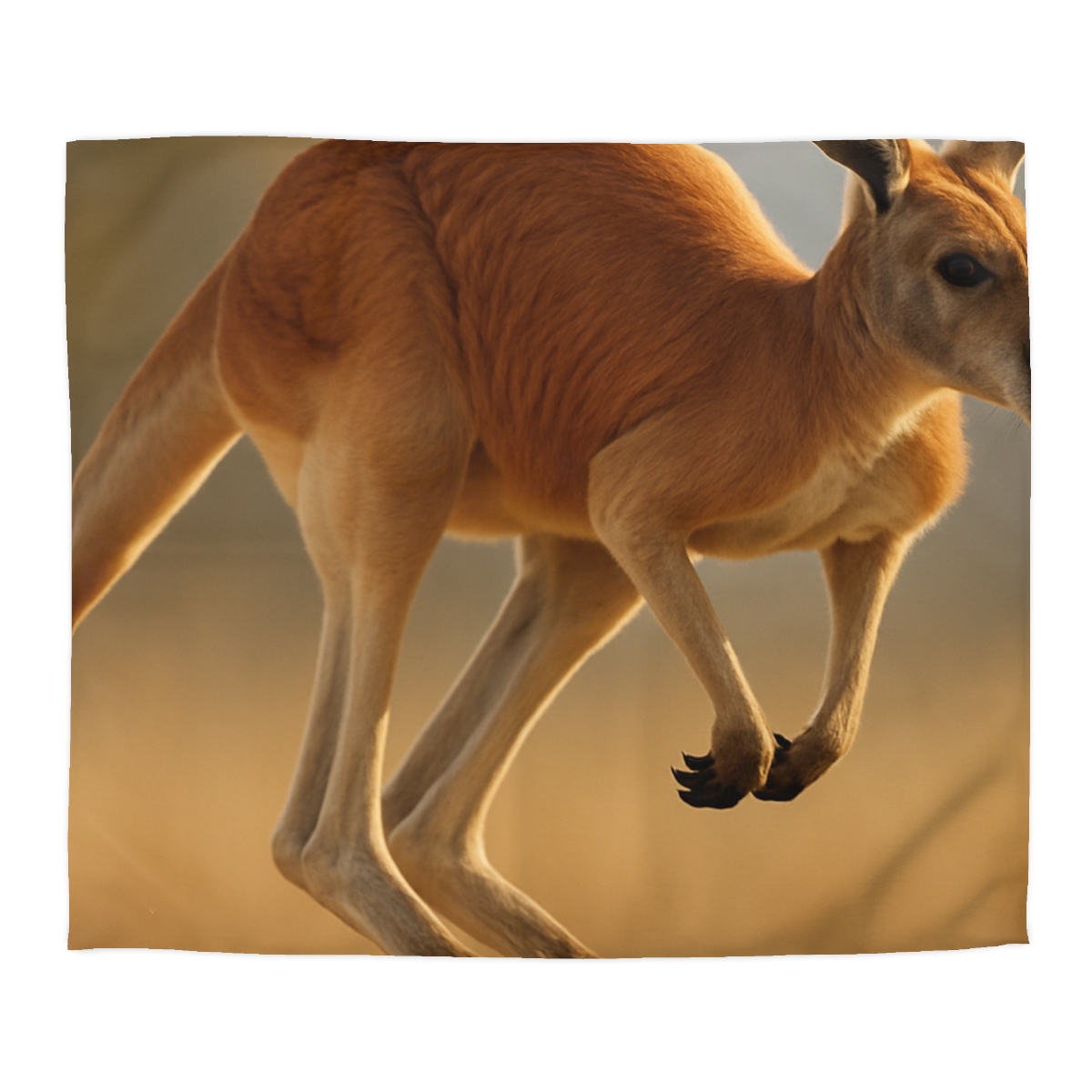 Ember Hop Red Kangaroo custom duvets