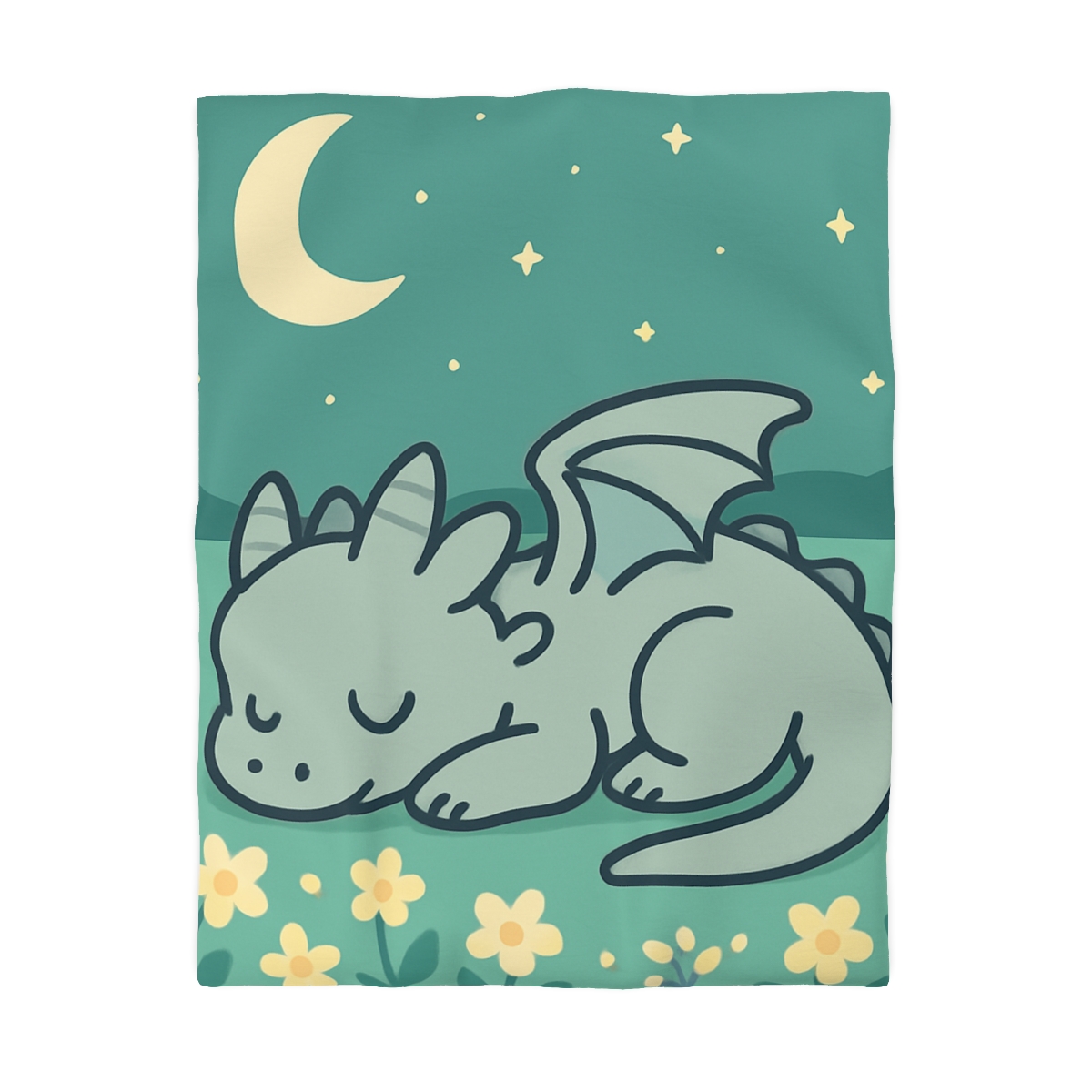 Moonlight Meadow Dragon stylish duvet covers