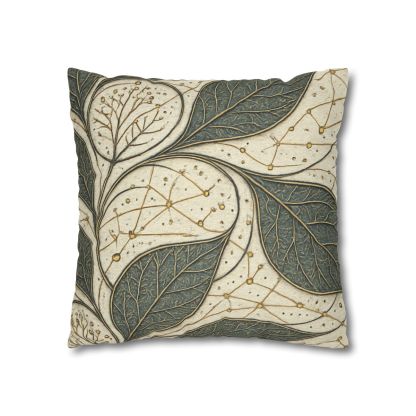 Leaf Vein Starchart Filigree designer print pillow cases