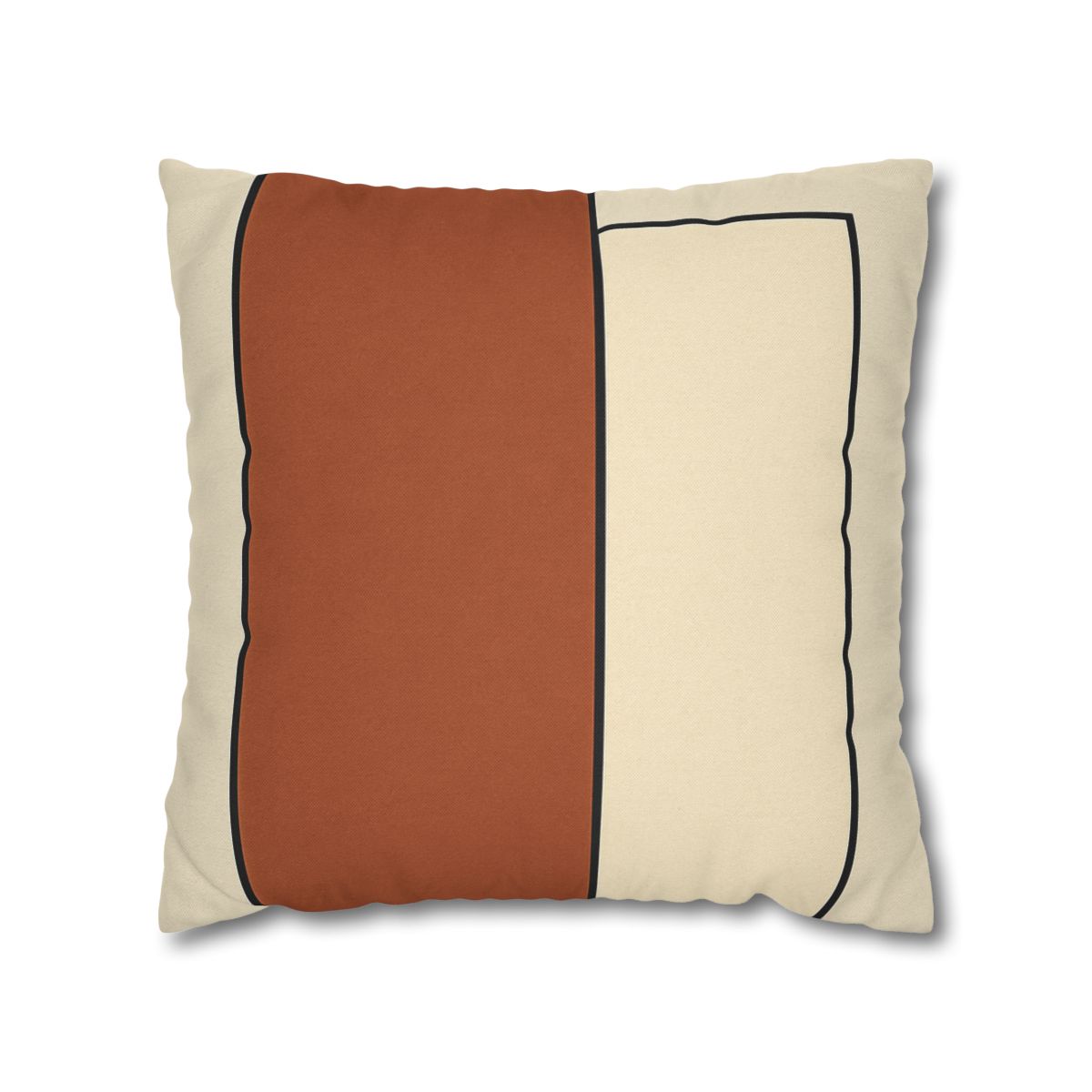 Offset Rectangle Pairing designer print pillow cases