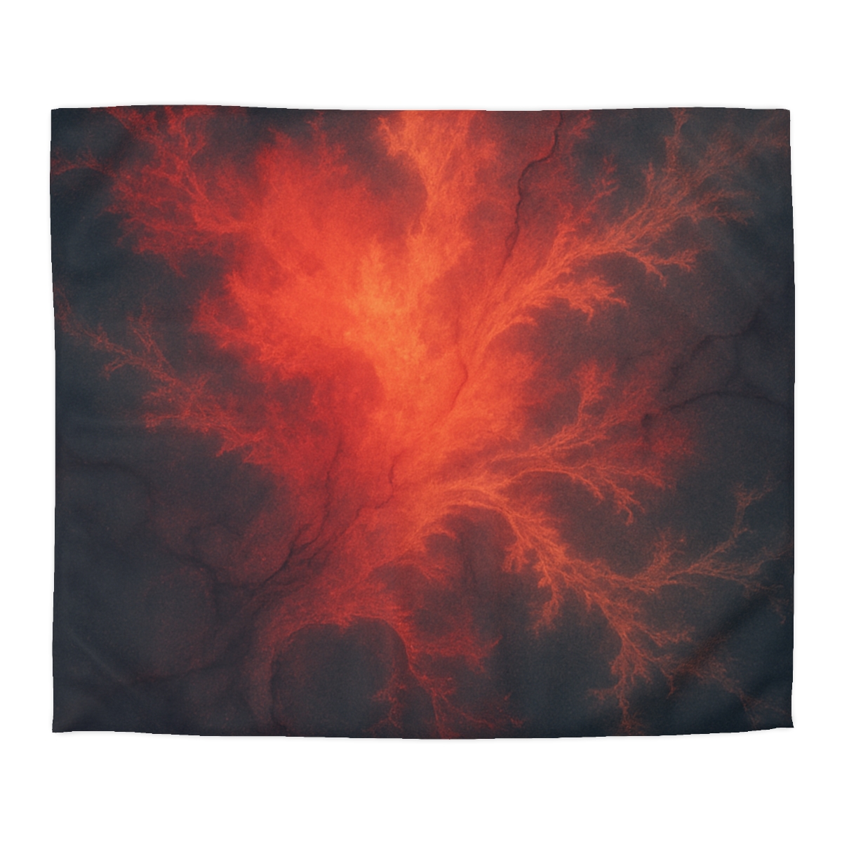 Fractal Nebula Tidal Bloom stylish duvet covers