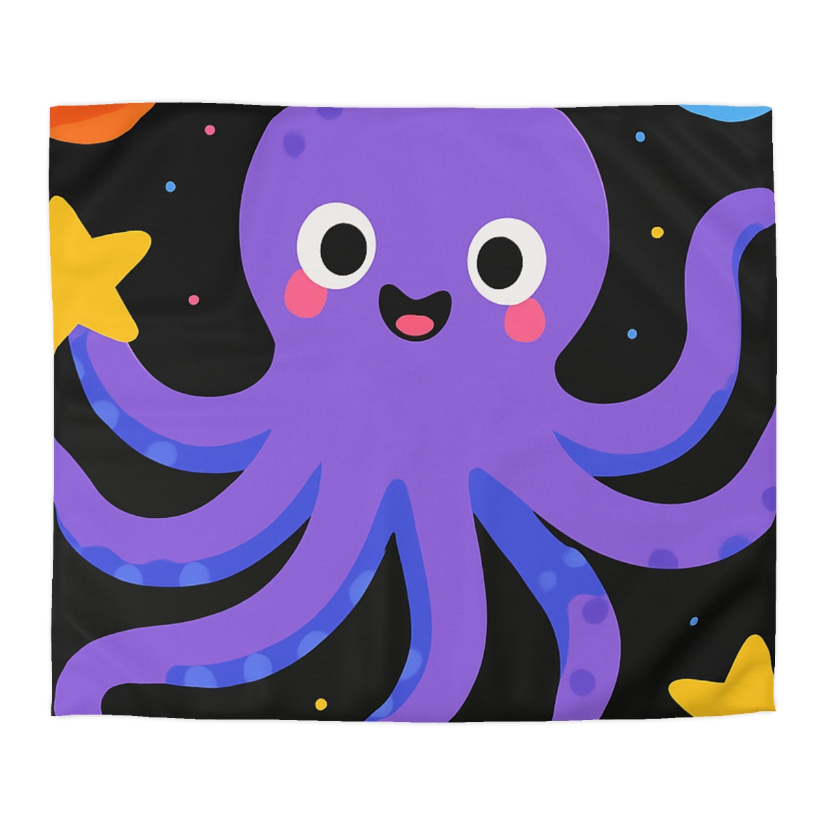 Friendly Space Octopus unique patterned duvets