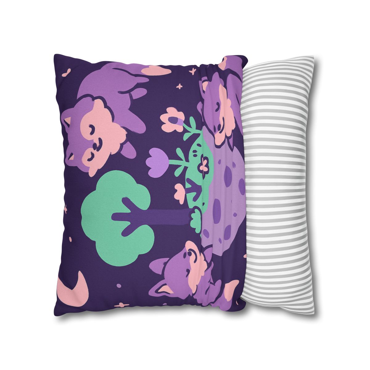 Galaxy Garden Of Floating Foxes custom pillow cases