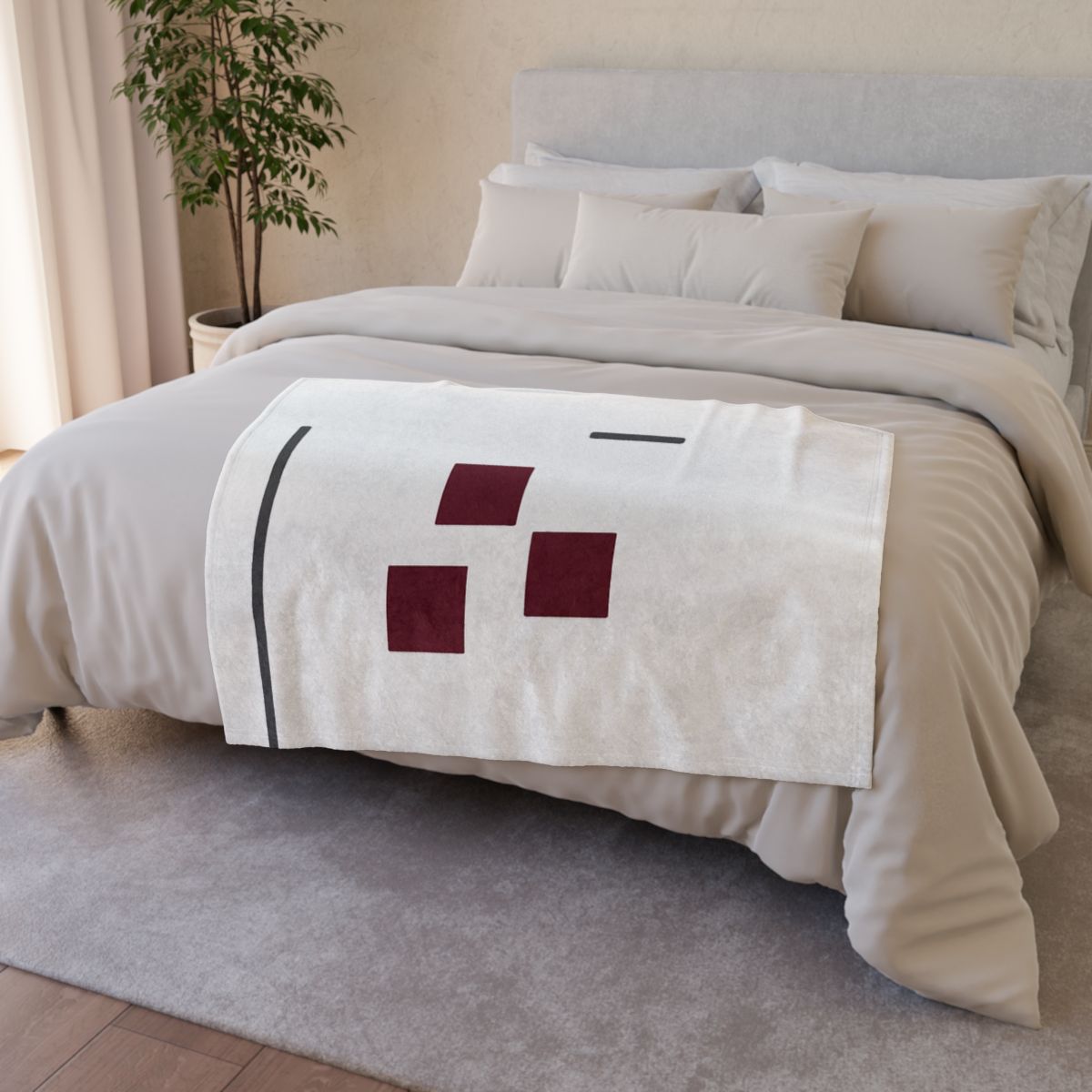 Corner Frame And Quiet Cluster decorative home blankets