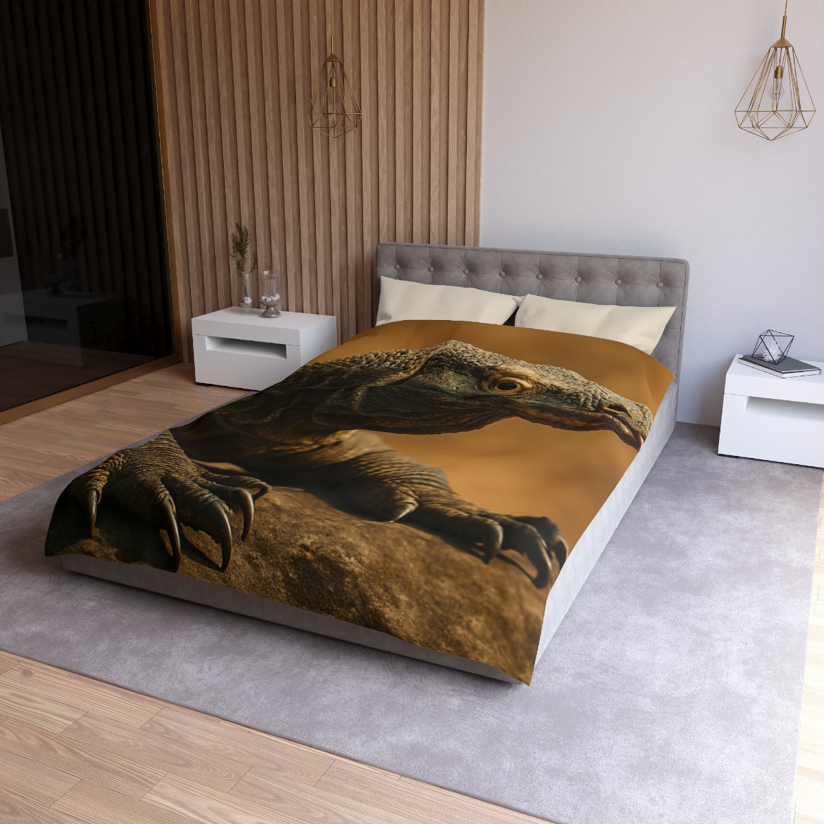 Ancient Sentinel Komodo Dragon trendy bedroom duvets