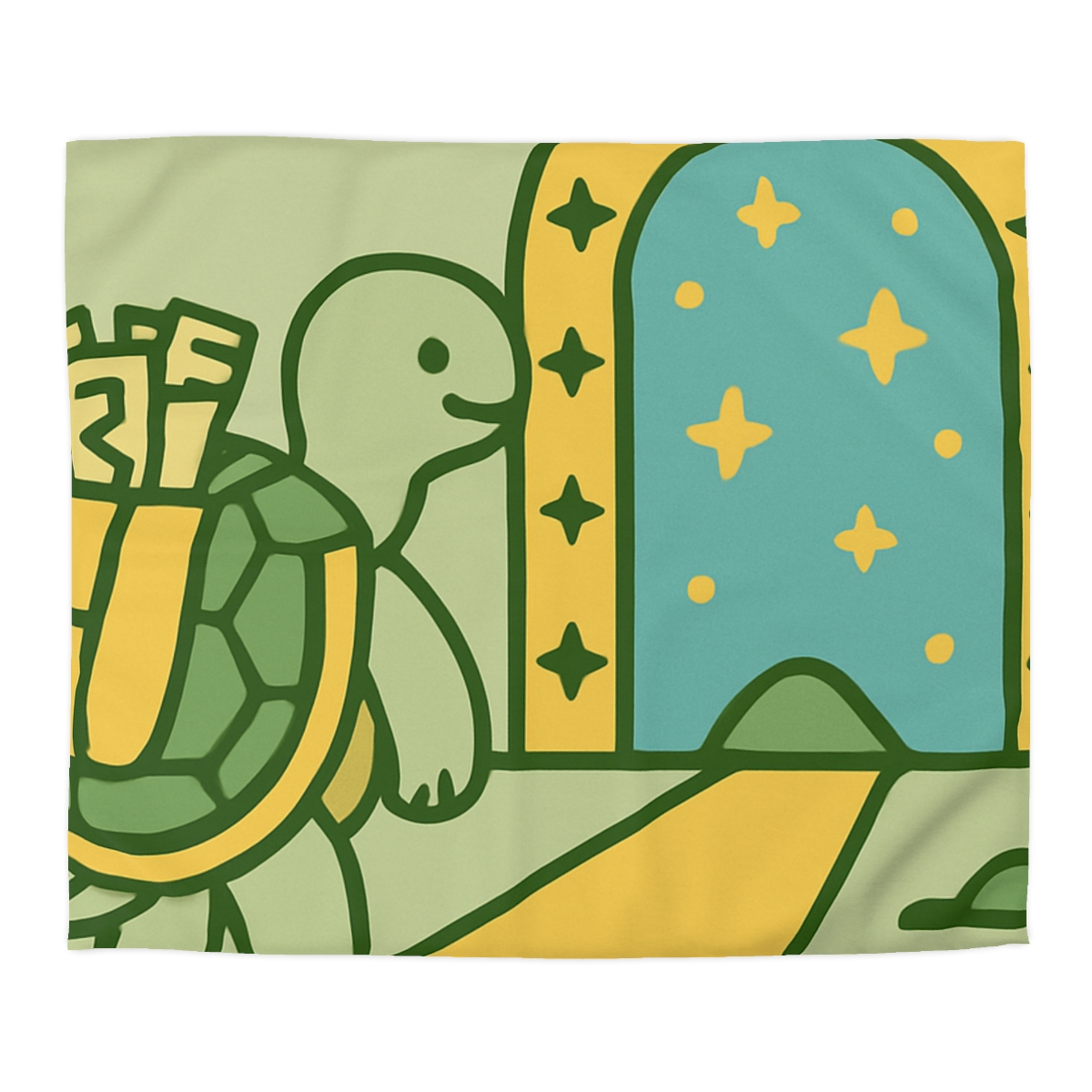 Time-Traveling Tortoise trendy bedroom duvets