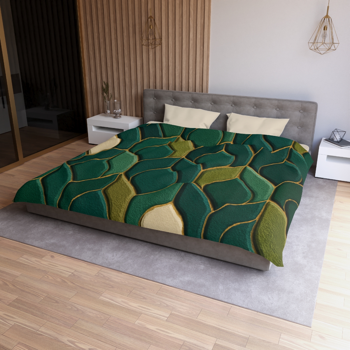 Bud Scale Tessellation custom duvets