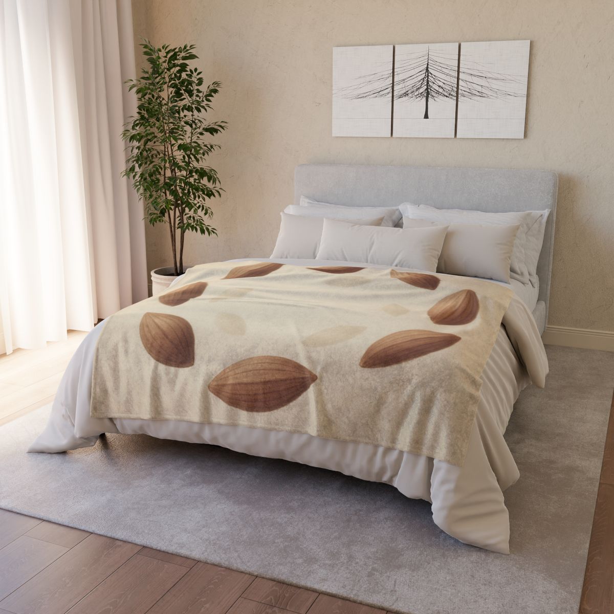 Seed Halo Cluster designer printed blankets