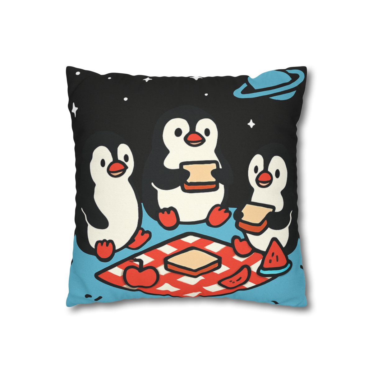 Planet Picnic Penguins custom pillow cases