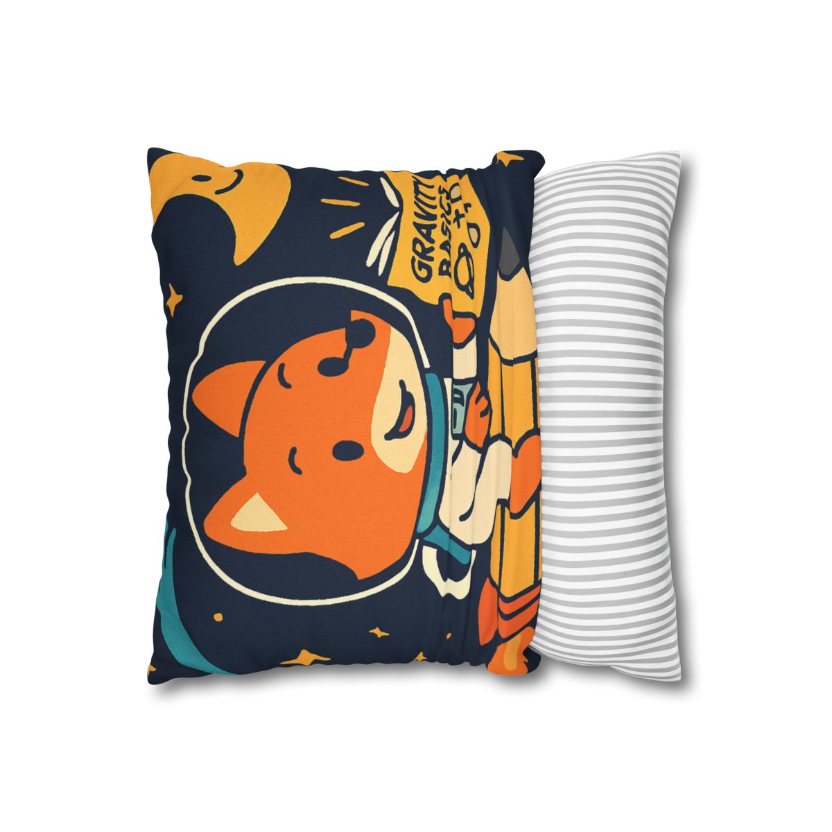 Comet Library Delivery Fox designer print pillow cases