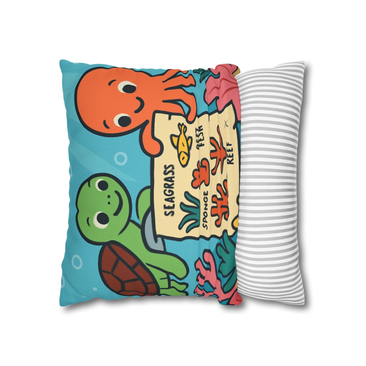 Coral Reef Map Makers comfortable bedding pillow covers
