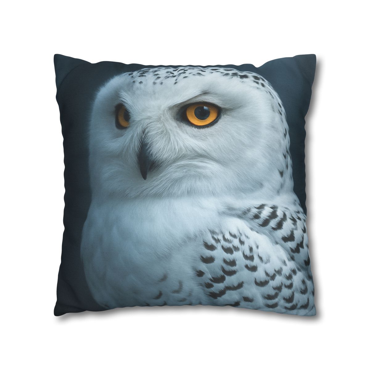 Midnight Watch Snowy Owl personalized pillow covers