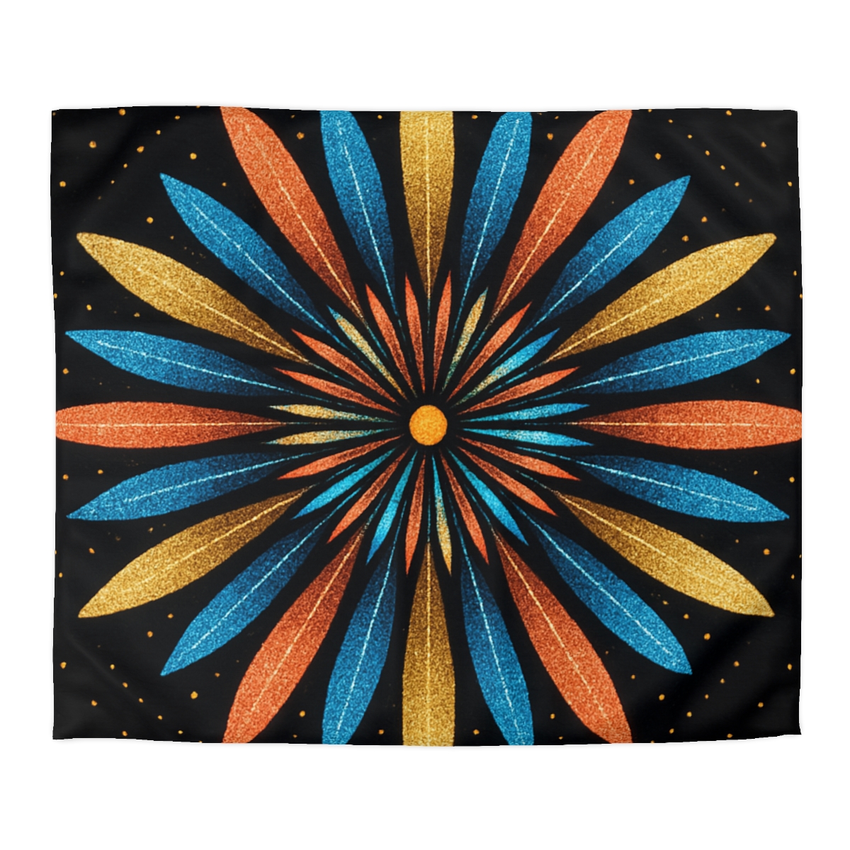 Starburst Mandala Bloom personalized bedding duvets