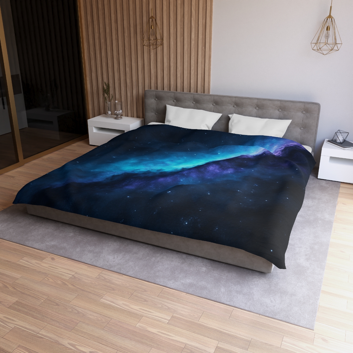 Luminous Horizon Rift soft comforter duvets