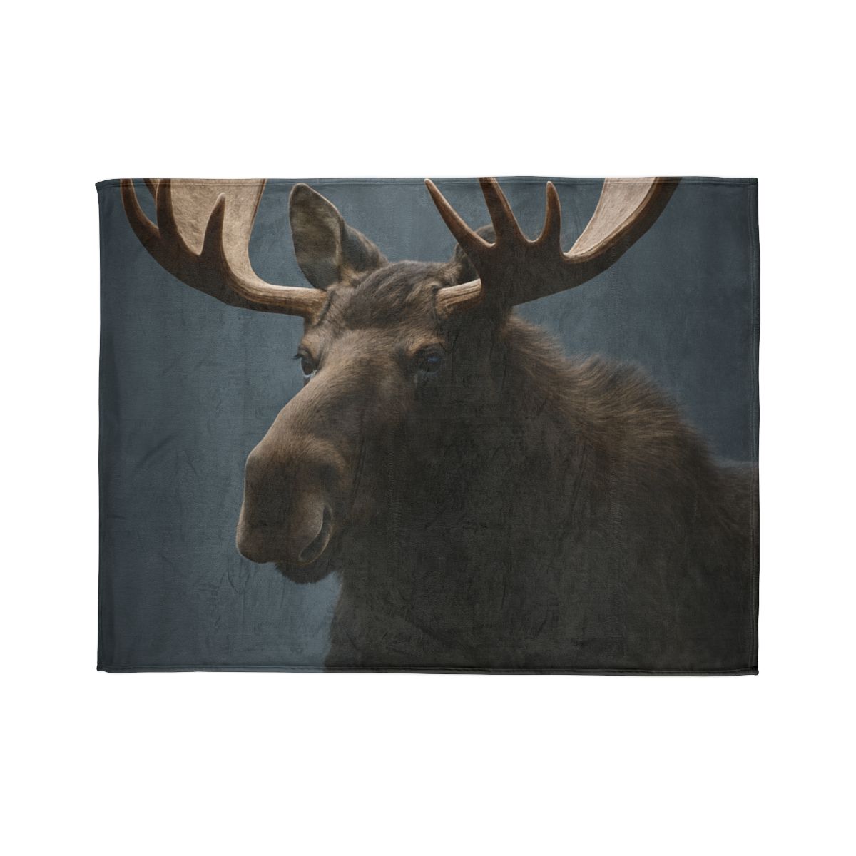 Quiet Titan Moose personalized cozy blankets