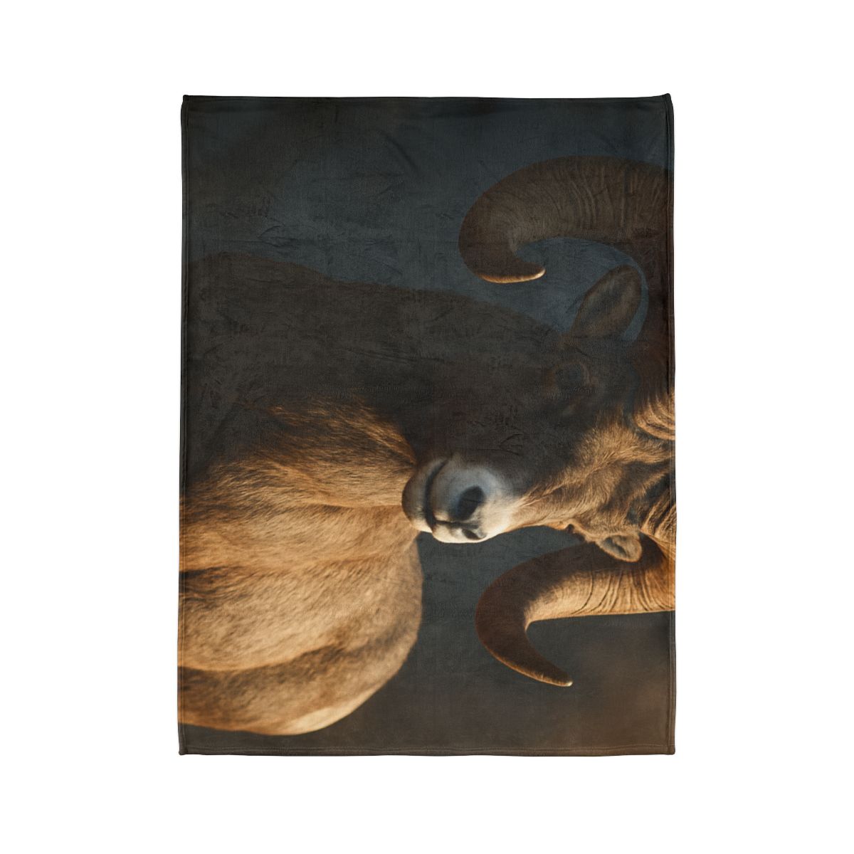 Canyon Shadow Bighorn Sheep trendy patterned blankets