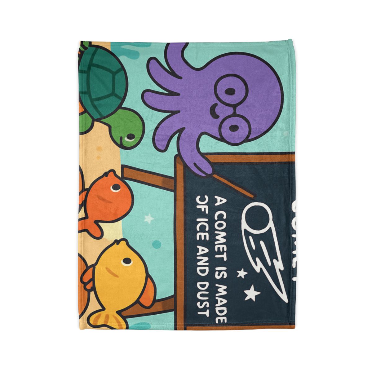 Comet Classroom With Professor Octopus warm winter blankets
