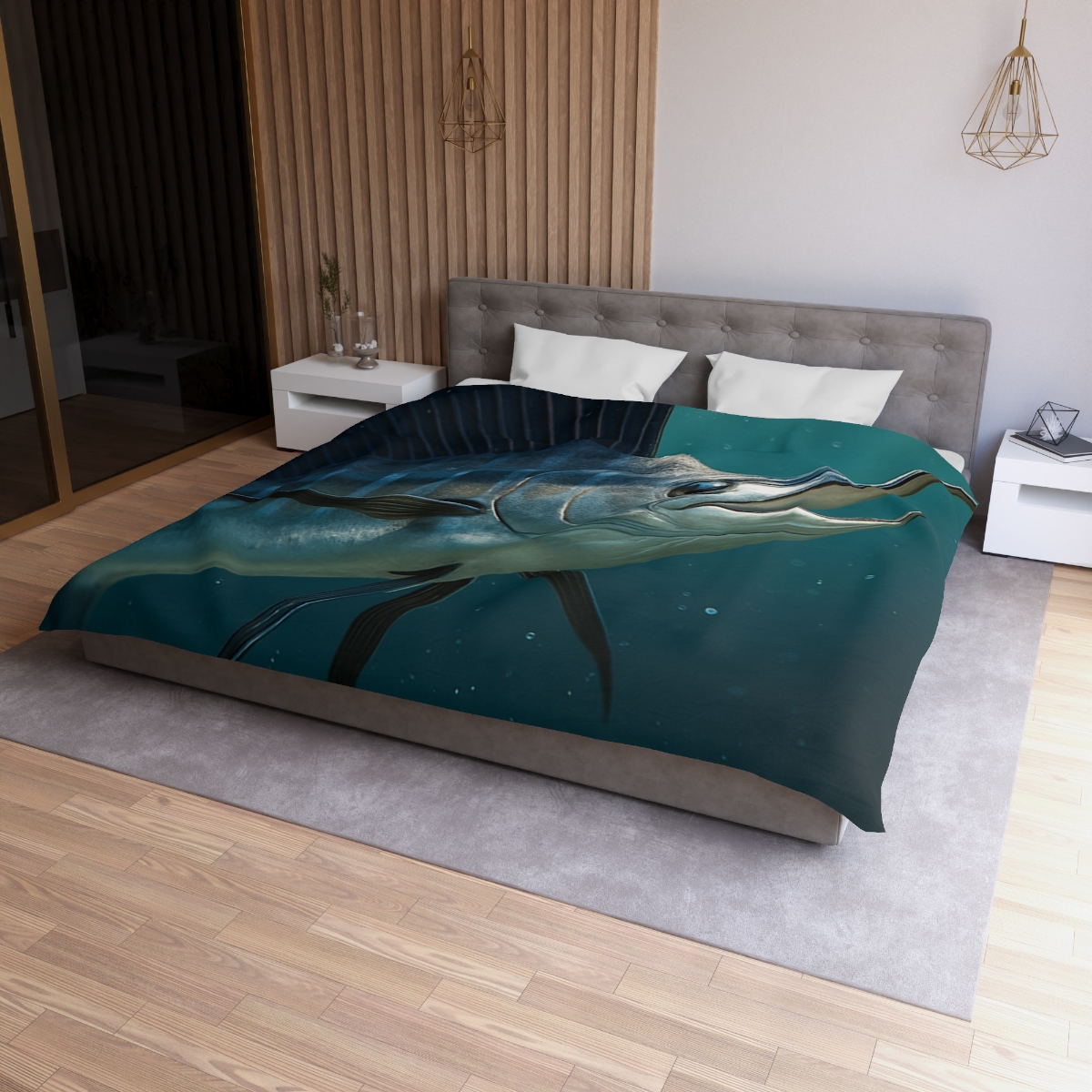 Nebula Flash Sailfish personalized bedding duvets