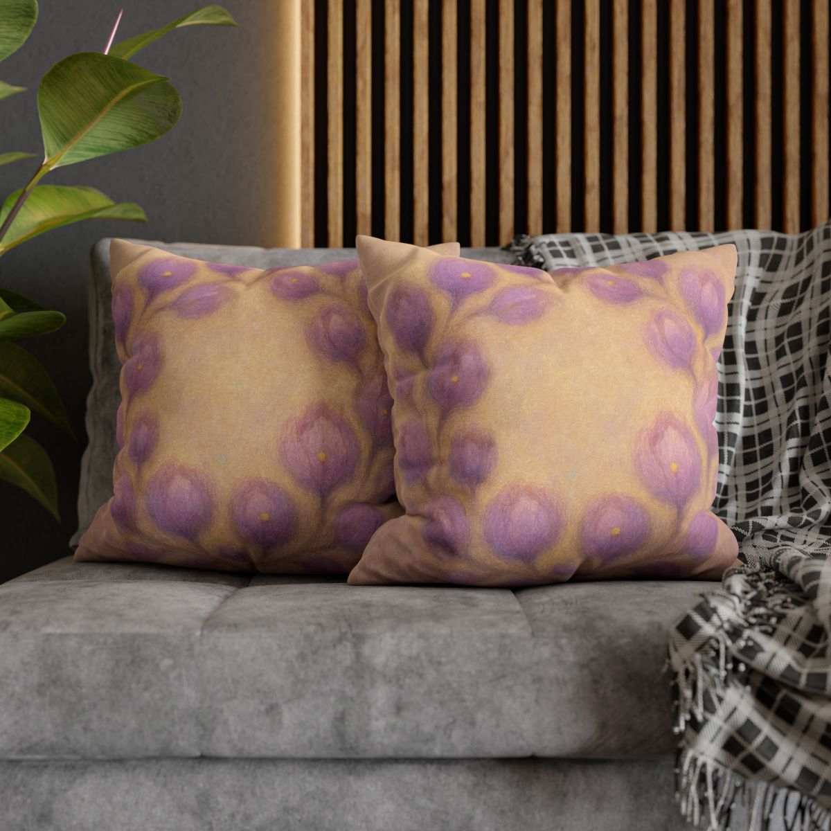 Bud Cluster Halo custom pillow cases