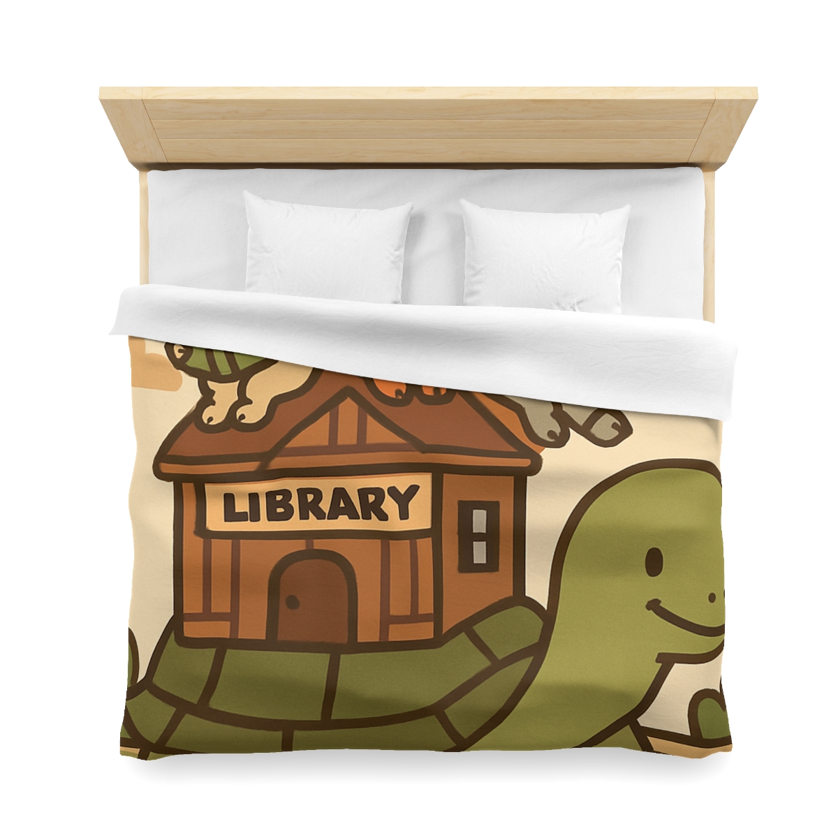 Time Traveling Turtle Library soft comforter duvets