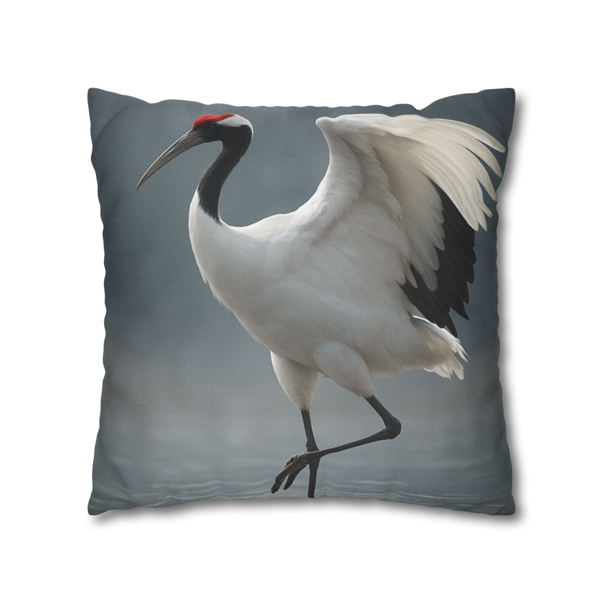 Mist Dancer Red Crowned Crane unique gift pillow cases