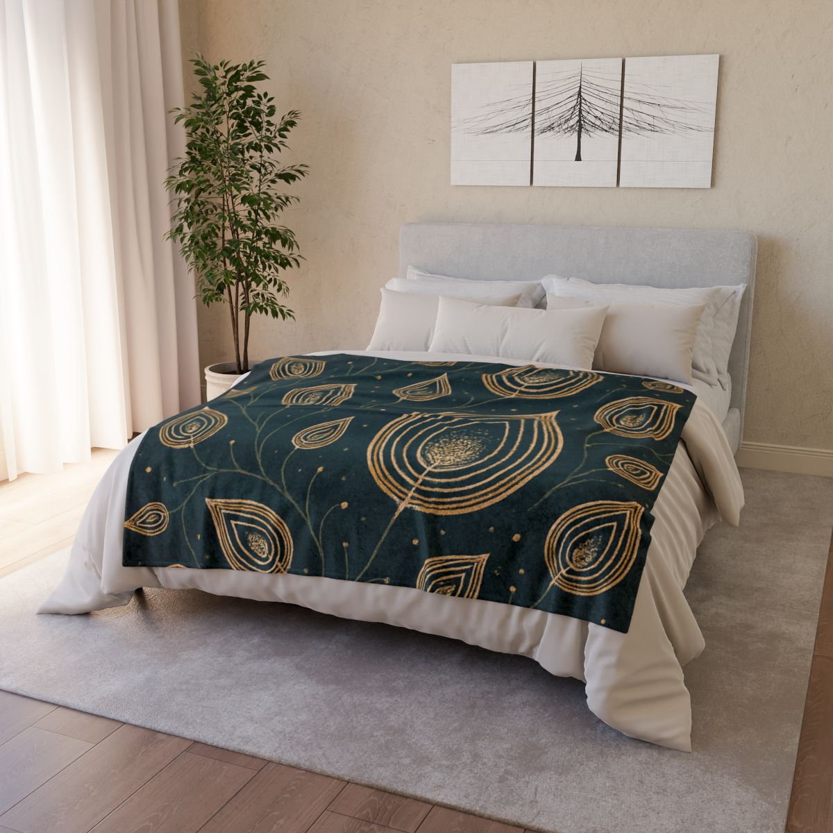 Seed Pod Constellation personalized cozy blankets