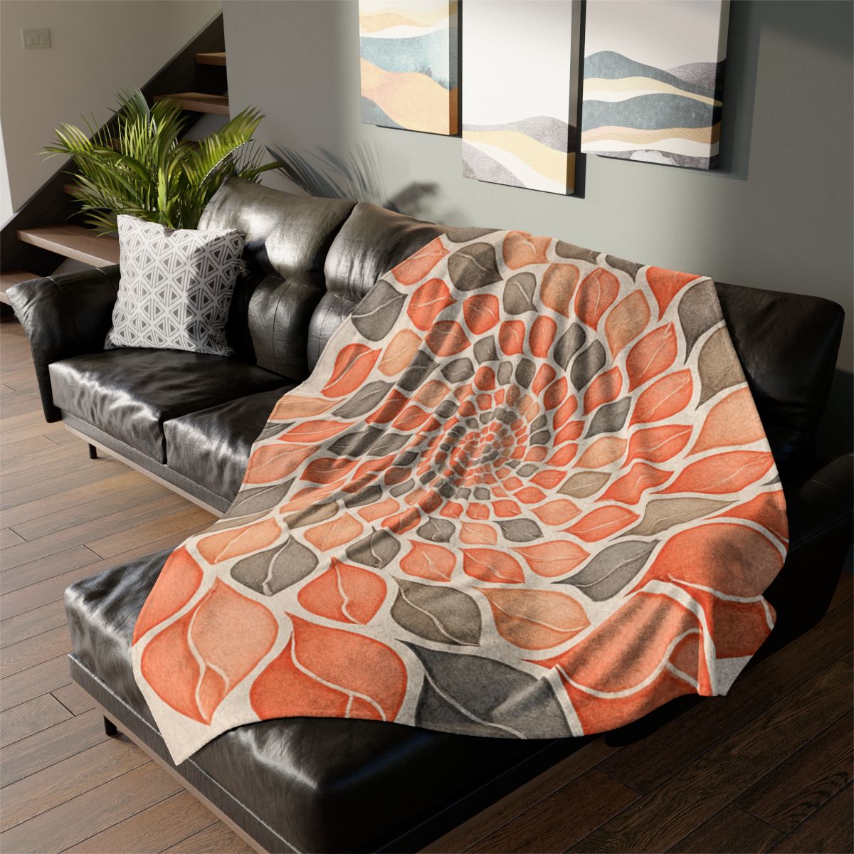 Bud Spiral Time Mosaic decorative home blankets