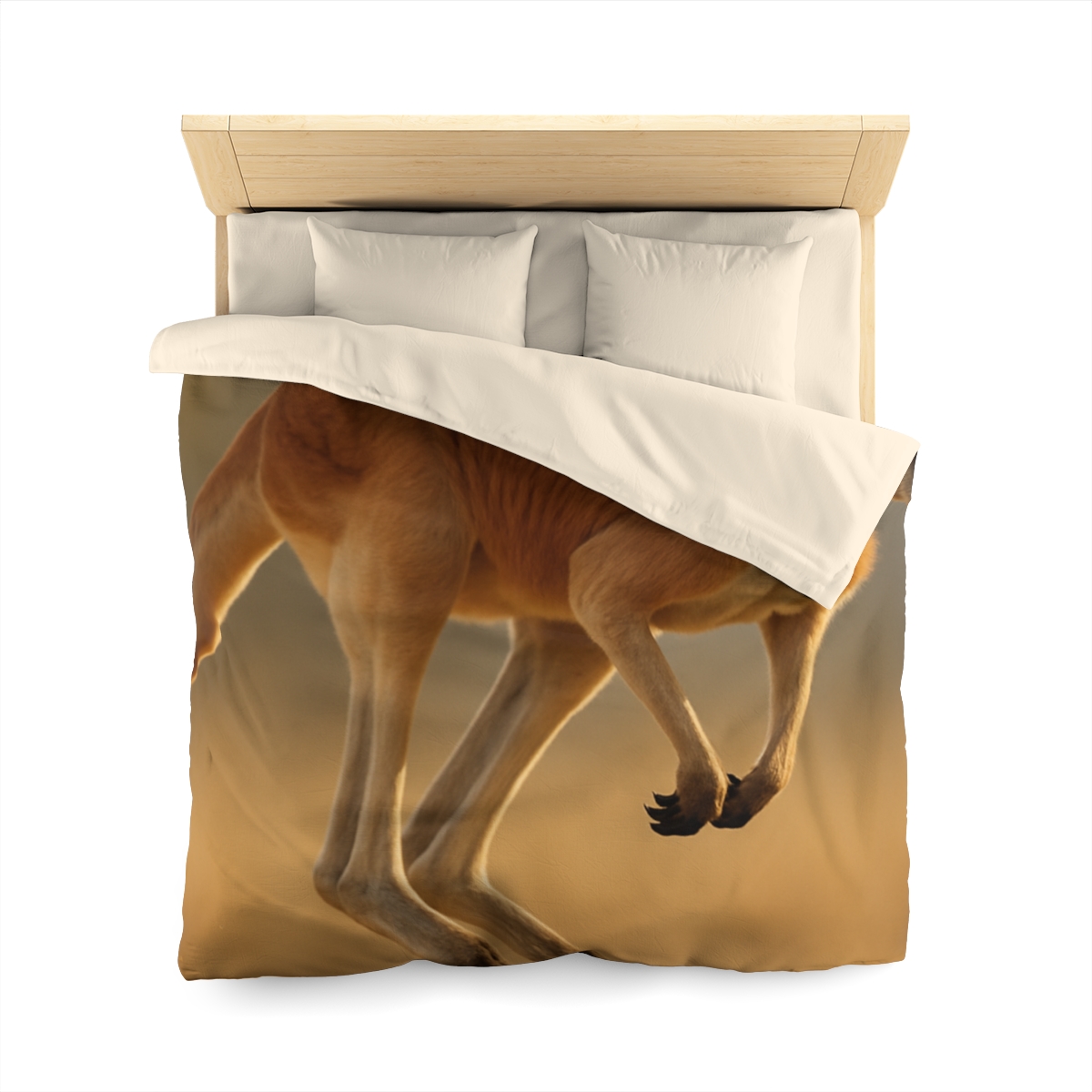 Ember Hop Red Kangaroo custom duvets