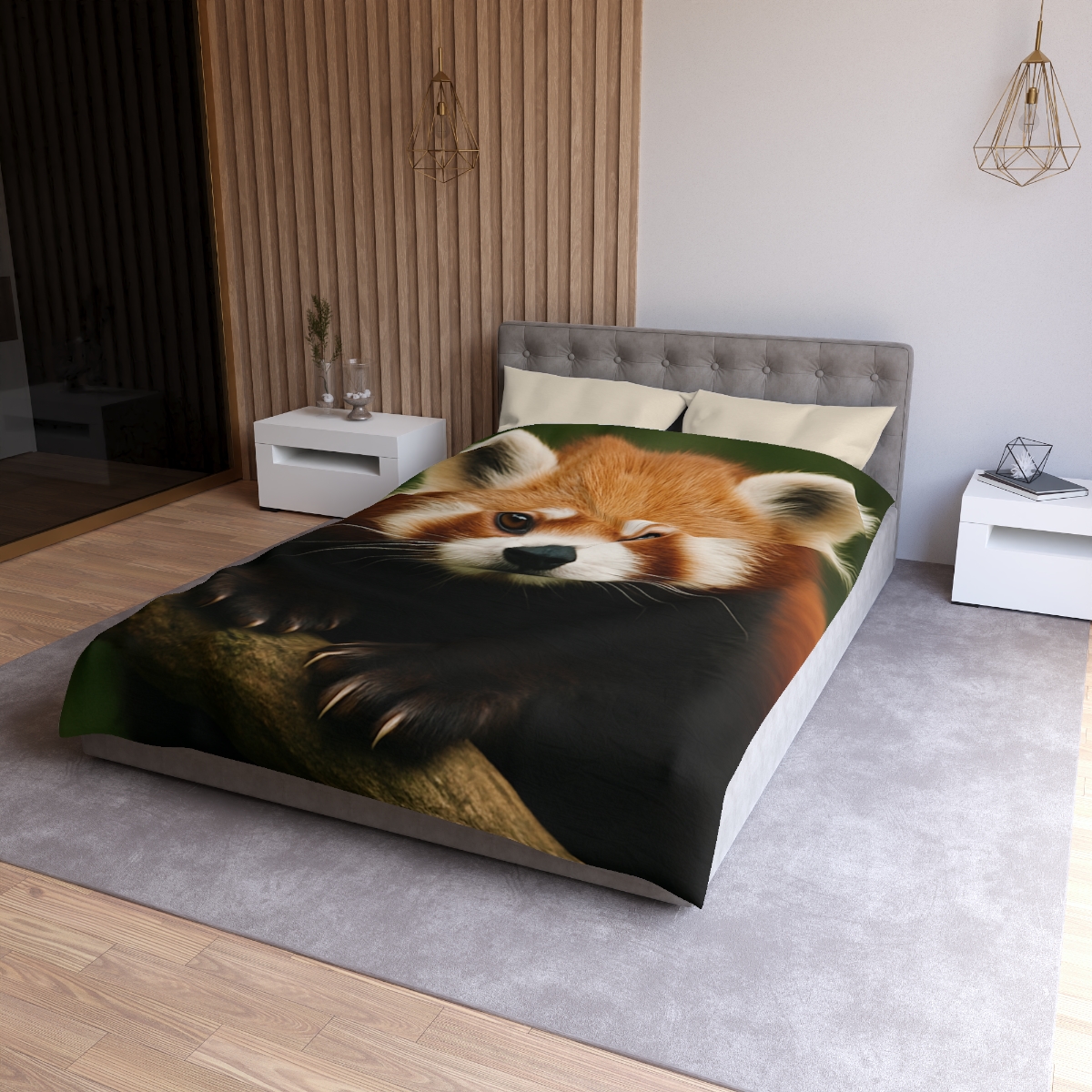 Bamboo Climber Red Panda soft comforter duvets