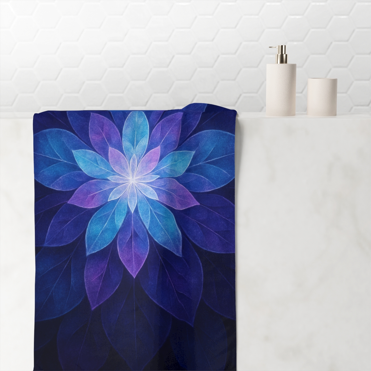 Petal Prism Overlap comfortable face towels