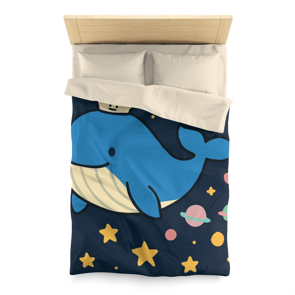 Starry Whale Adventure soft comforter duvets