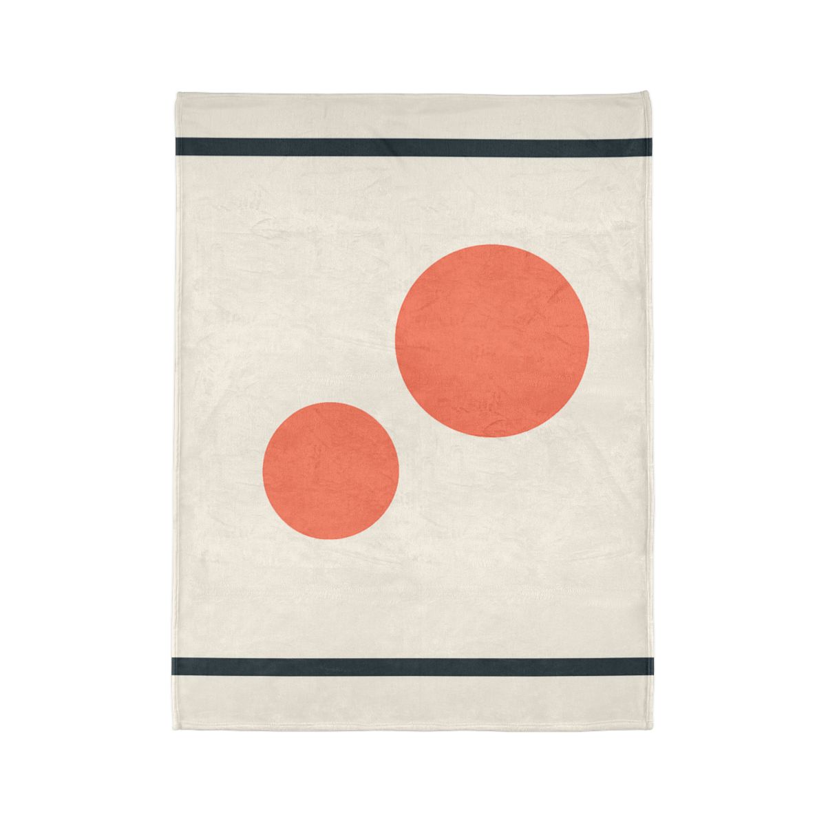 Asymmetric Frame Gap With Two Discs soft fleece blankets