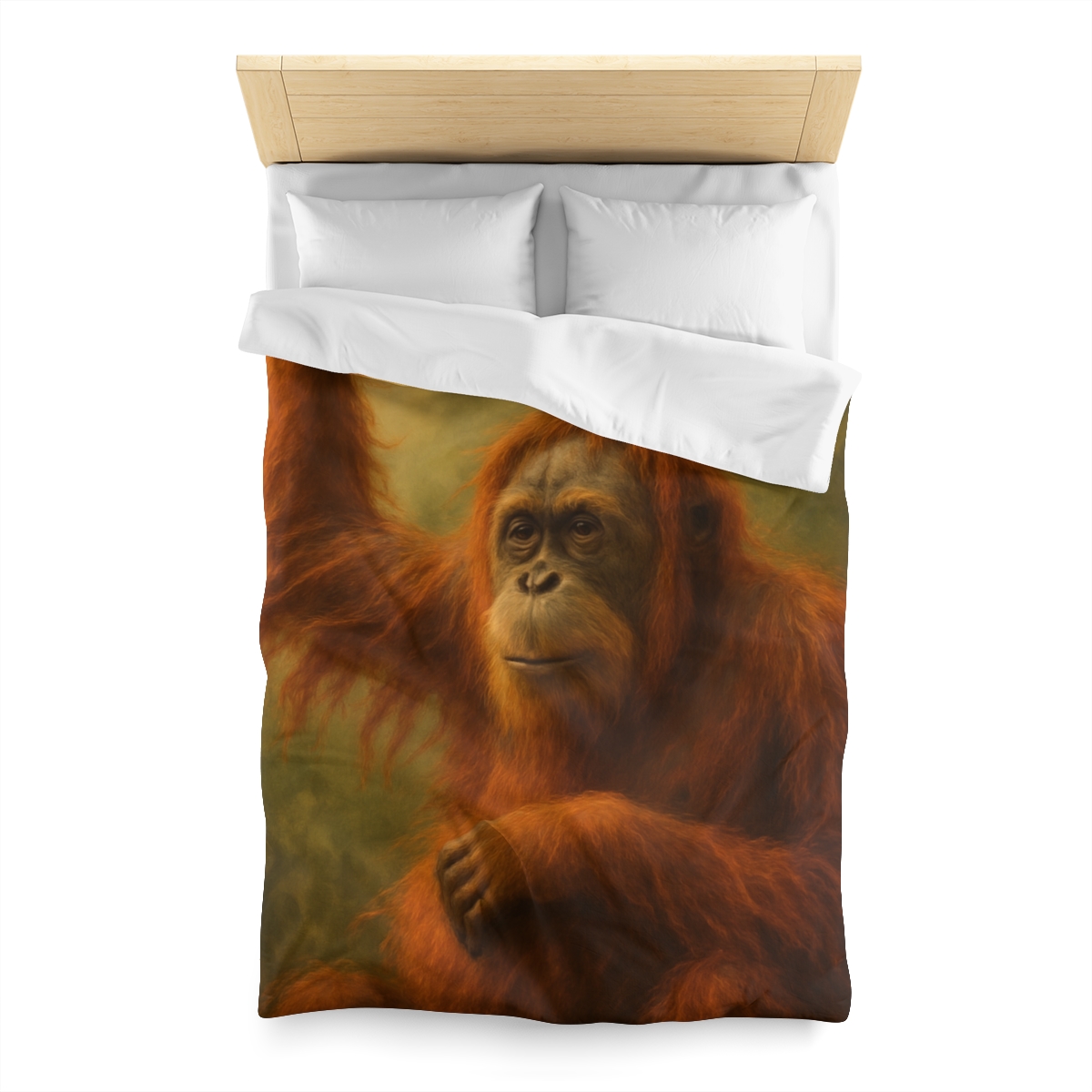 Canopy Sage Orangutan unique patterned duvets