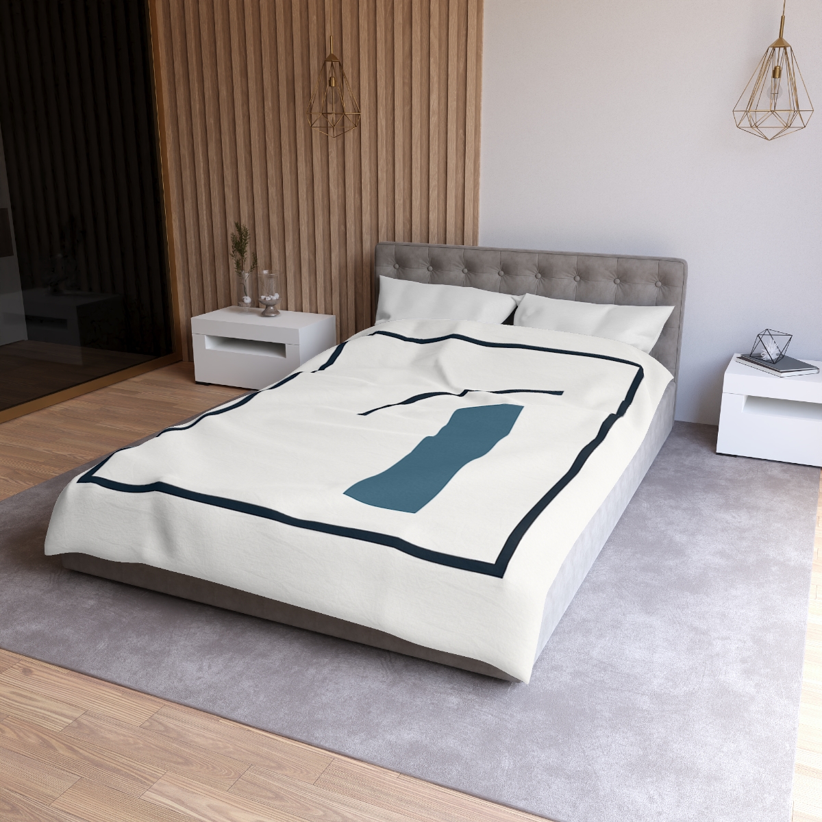 Split Frame With Rising Arc duvets for gifts