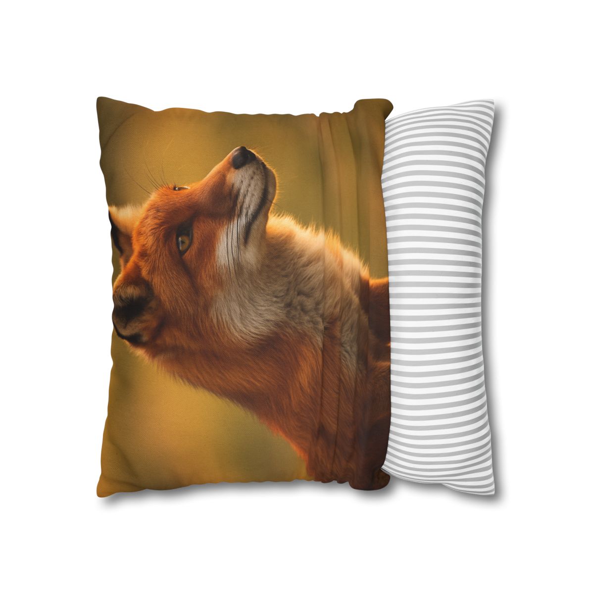 Crimson Whisper Red Fox stylish decorative pillowcases