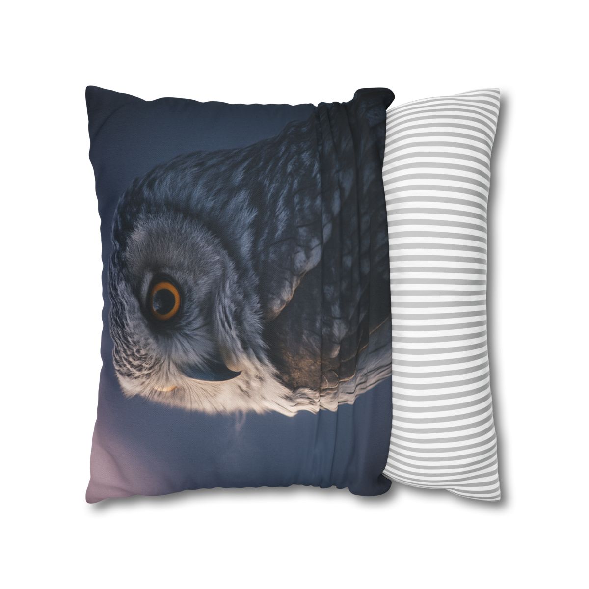 Twilight Watcher Snowy Owl designer print pillow cases