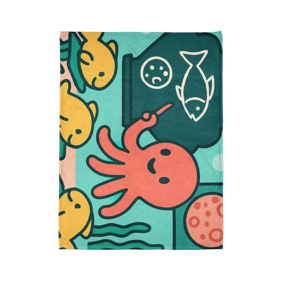 Cosmic Coral Classroom trendy patterned blankets