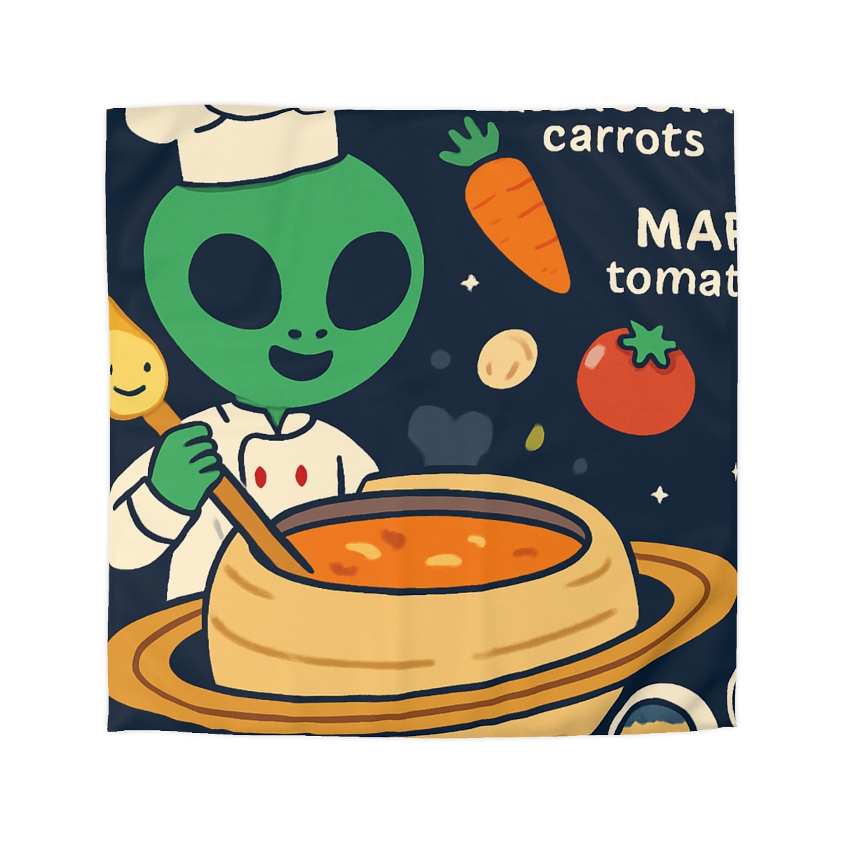 Solar System Soup Kitchen soft comforter duvets