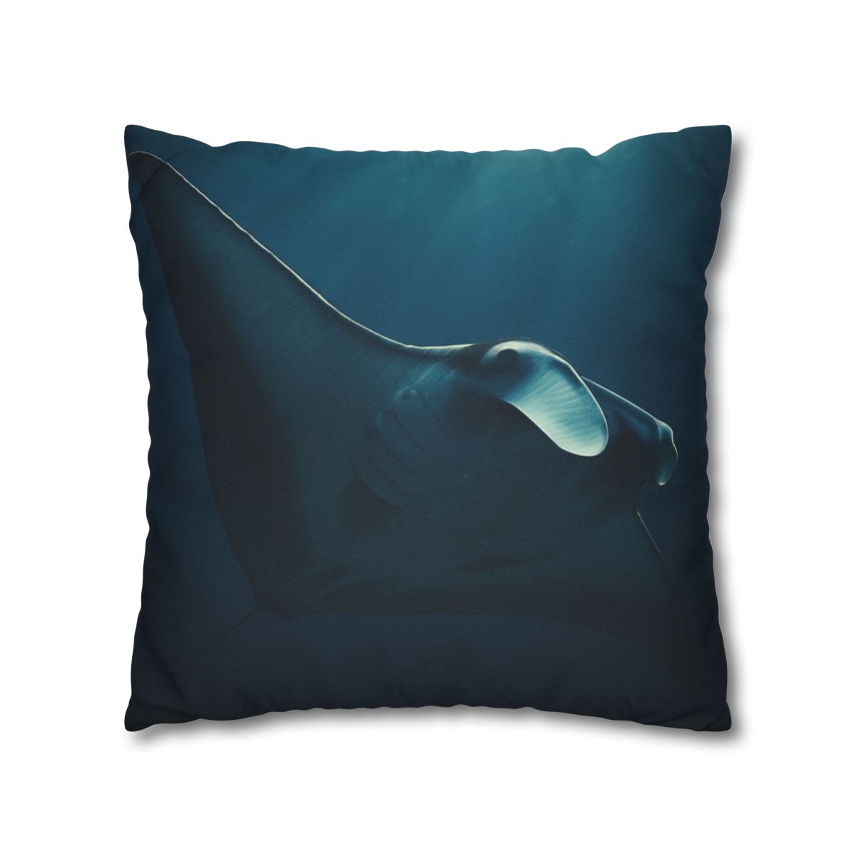 Starlit Glide Manta Ray stylish decorative pillowcases