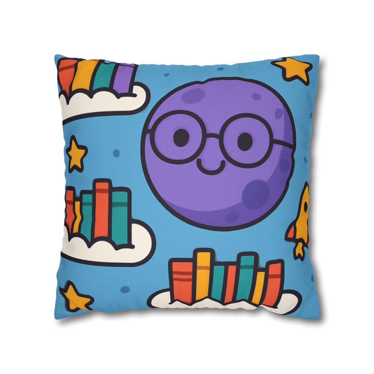 The Cloud Library Of Planet Puff soft cotton pillow cases