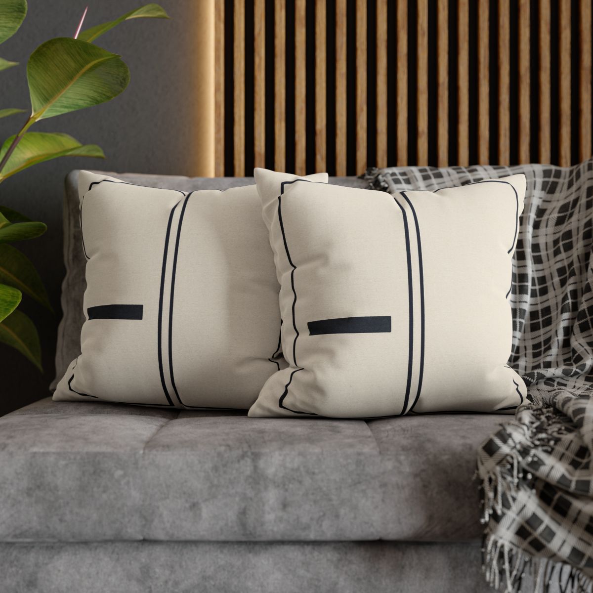 Twin Frames With Offset Bar trendy patterned pillow cases