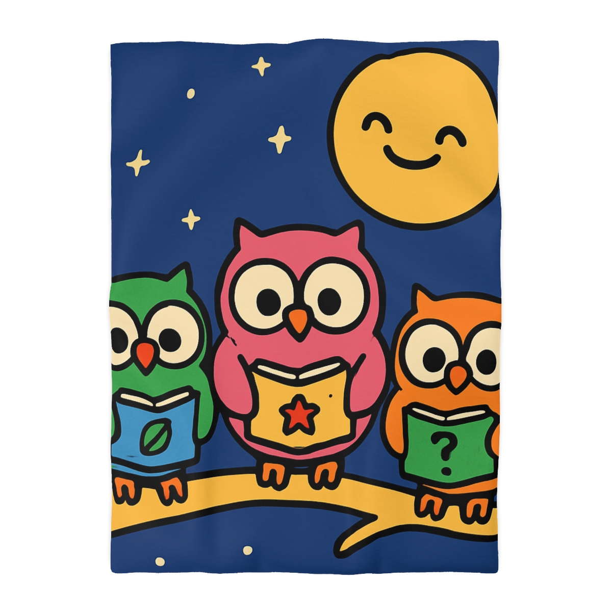 Galaxy Garden Of Curious Owls soft comforter duvets