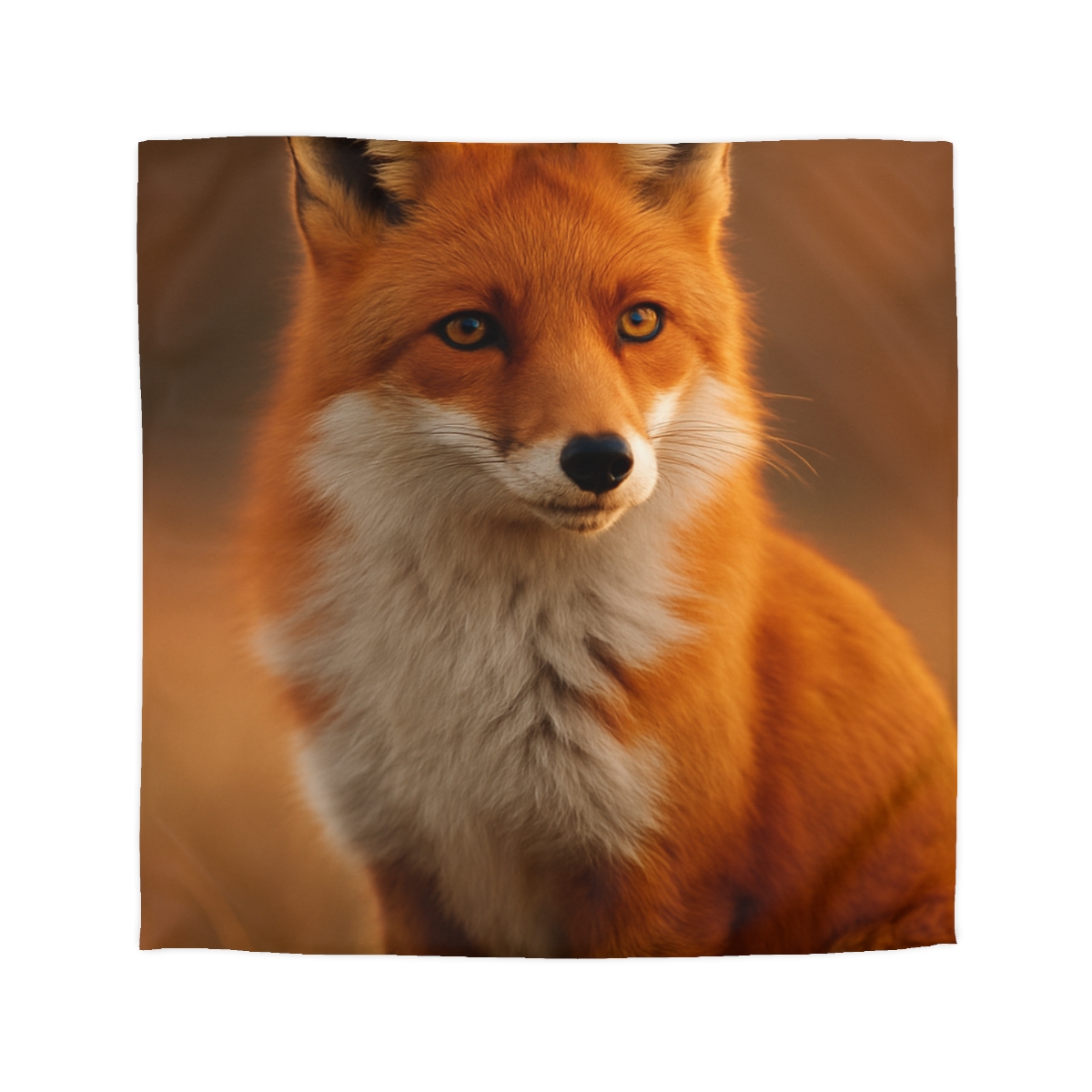 Crimson Whisper Red Fox stylish duvet covers