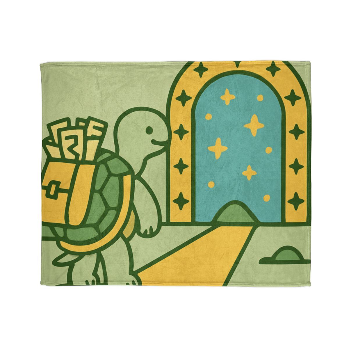Time-Traveling Tortoise personalized cozy blankets