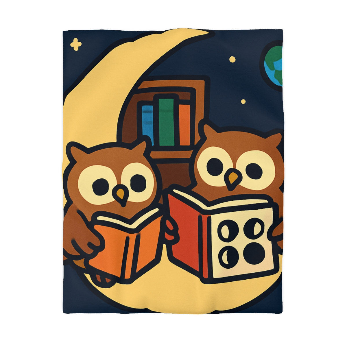 Lunar Library Owls custom duvets